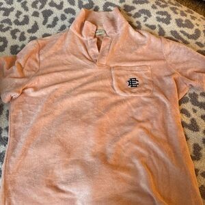 Eric Emanuel Peach Polo Shirt with Pocket